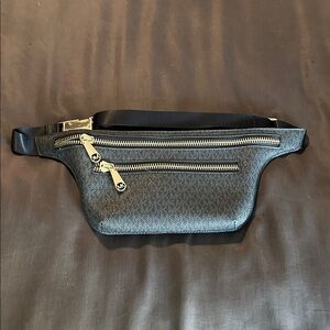 Michael Kors Black and Gold Belt Bag